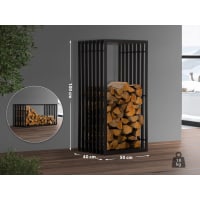 Portalegna A Forma Di Cuore In Metallo Arrugginito: Set Di Scaffali Decorativi Per Giardino E Terrazza - copertina