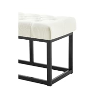 Gastro Uzal, Skirting Excellent - Tovaglia da tavola con balze, 520 x 73 cm, colore ecru/crema, per tavoli di dimensioni 170 x 80 cm/diametro di 160 cm, con velcro posteriore