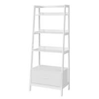 VCM Estantería De Madera Para Libros Deco Estantería Para Libros Benas-3 Blanco