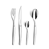 Couverts De Service Laguiole Figure Miroir - Cuillère Et Fourchette 25,5 Cm - Acier Inox 18/0, Finition Brillante