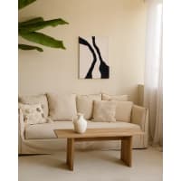 VERA - Peinture à l'huile décorative faite à la main cadre noir