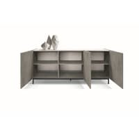 Grand buffet français vintage en marbre de style Louis XVI En vente sur
