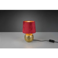 Lampe De Chevet Céramique David Bowie - Rouge - Fait Main France - NEUVE
