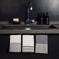 Brandsseller Set Di 3 Strofinacci In Cotone 50x70 Cm: Assorbenti, Motivo 9, Lavabili A 60°
