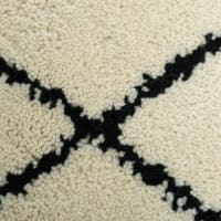 Tapis Oriental Vintage Noir 190x160 Cm - Laine, Noué Main, Aspect Usé, Design Persan, Neuf Avec étiquette