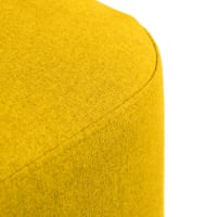FRANKYSTAR BONN VELVET – Pouf Rotondo In Velluto A Coste Verde, Struttura In Acciaio Nero, Poggiapiedi O Seduta Design