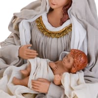Natività King Con Base E Vestiti In Tessuto Bordeaux Per Presepe Nat Da 36 Cm