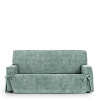 Copridivano Double Face Moderno Salvadivano Lavabile Fodera Proteggi Divano Verde 100% Made In Italy - 4 Posti