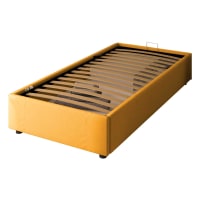 Divano letto, divano letto imbottito a L con letto estraibile, spazio di archiviazione, 1