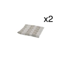 Set Di Cuscini Per Sedie Con Schienale – 40x40x55 Cm, Con Lacci, Imbottitura In Cotone PP, Per Interno Ed Esterno