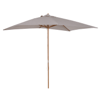 Outsunny Ombrellone da giardino 294x242 cm Altezza regolabile Palo regolabile 360° Angolo di rotazione del tetto e ventilazione superiore per Patio Piscina Crema