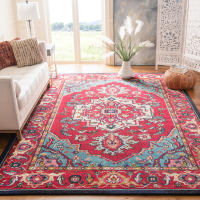 Alfombra rojo/multicolore 91 x 91 cm Vintage hamadan | Maisons du Monde