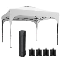 Gazebo Da Giardino Pergolato Acciaio 3 X 3 M Tendone Vinaccia Pergola 160 G M2 90191020