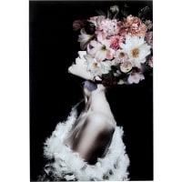 Tableau effet brisé femme et papillons en verre Lady butterfly | Maisons du Monde