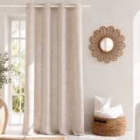 Gardinen und Vorhänge Beige Leinen