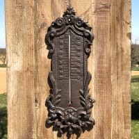 Grand Thermometre Exterieur Vintage