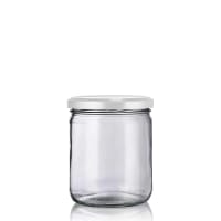 Lot de 12 bocaux en verre de 140 ml avec couvercle métallique à Lot de 12 bocaux en verre de 140 ml avec couvercle métallique à