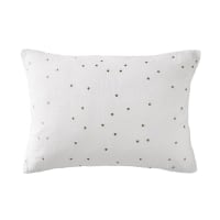 Lot De 2 Taies D'oreiller Pottery Barn – Enfant, Matelassé Rose, Festonné, Coton à Pois