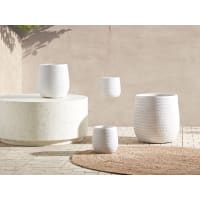 Vasi da fiori in ceramica bianca da 9,5 cm, vasi ... - Leroy Merlin
