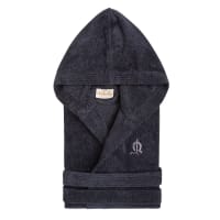 Caleffi Minorque Peignoir à Capuche Mixte 100% Coton - Robe De Chambre Confortable Homme Femme