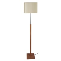 Lámpara de pie de metal blanco y dorado cm ø 41x160 Whity | Maisons du ...