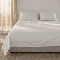 Homescapes - Lenzuolo Con Angoli In Flanella Di Cotone Spazzolato Colore Bianco Heavy E 683160