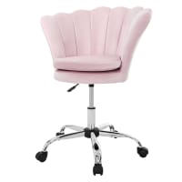 FurnitureR Sedia da ufficio per adolescenti, sedia da lavoro senza braccioli regolabile in altezza, elegante sedia da studio per casa e ufficio, Aqua Morandi