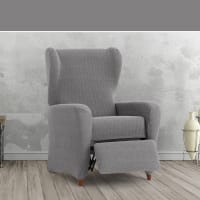 Housse De Fauteuil Relax Eysa Llion - Tissu élastique, Couleur écru, Adaptable à La Plupart Des Modèles, Lavable