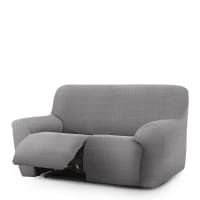 Eismodra Housse de dossier, housse de canapé 3 places, housse de coussin de siège extensible, couverture de canapé, housse élastique pour forme en L, blanc crème, coussin de dossier (1 pièce