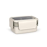 Lunch box blanche avec compartiment et set de 3 couverts en inox On the ...