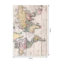 Artylicious Zerbino Stampato 'The Beach Hut' – Effetto Legno, 60x40 Cm, Lavabile In Lavatrice