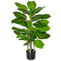 Euro Palms 82600150 - Pianta Artificiale, Albero della Gomma, 120 cm