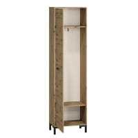 Armoire D'entrée Shabby Chic Palazzo INT – Style Campagne, Blanc, 180x66x41cm, 3 Tiroirs