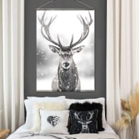 Ceanothe Tableau Sur Toile Cerf Sauvage 30x45 Cm Décoration Murale Ceanothe Tableau Sur Toile Cerf Sauvage 30x45 Cm Décoration Murale