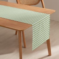 Camino De Mesa Pantone 100% Algodón 220 G - 45x145 Cm, Verde Claro, Suave Y Lavable, Decoración Moderna Para Cocina