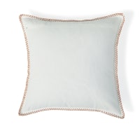 Housse de coussin en coton adouci orange 50x50 cm Agres teja | Maisons