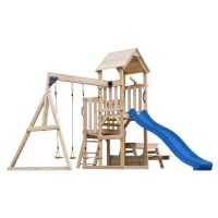 MagiDeal 1/12 Maison De Poupée Parc D'Attractions - Toboggan, Balançoire Et Accessoires