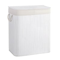 Panier À Linge 150L Avec 2 Compartiments, Grand Panier À Linge Avec