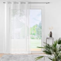 Douceur d'Intérieur Eyelet Curtain 140 x 240 cm Sand Printed Antalya