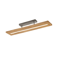 Plafoniera LED, legno, L 100 cm-Brad