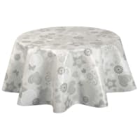 Nappe Murale Ronde Vintage Française 3x3 Pieds (83x83 Cm) - Coton Fait Main à Motifs Floraux