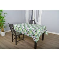 Nappe Rectangulaire Toile Cirée Antitache TWIST Nacré - 140x250 Cm - Blanc