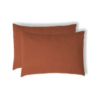 Homescapes Federa in cotone egiziano 200 fili color cioccolato 40 x 80 cm | Leroy Merlin