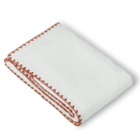 Alpes Blanc Copripiumino Chalet Winter Rosso 240x260 Cm Con 2 Federe 65x65 Cm, 100% Cotone 57 Fili/cm², Qualità Superiore, Stile Montagna