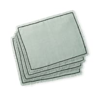 Lot de 2 set de table 30x40 Lin métis - Gris foncé - Housse De Rêve