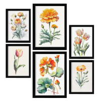 6 Posti Set In Bianco E Nero. Collezione Di Fogli Con Estetica Di Collage Per Tamanos A3 E A4. . | Leroy Merlin