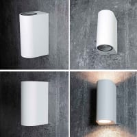 Applique LED Esterno IP65 E27 Doppia Emissione - Alluminio Up/Down Design Modern