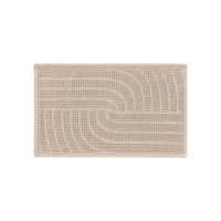 Set Di 2 Tappetini Da Bagno, In Spugna, Lavabili, 600 G/m² E 100 Cotone Assorbente E Ad Asciugatura Rapida Nero 50 X 80 Cm 89678781