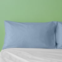 ETHERE Federa Per Cuscino SIRWATER 80x80 Cm – 100% Cotone, 200 Fili, Extra Morbida, Chiusura Con Cerniera