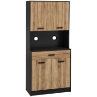 Buffet Vaisselier Multi-rangement Aspect Bois - Dinaj - Buffet de cuisine Buffet Vaisselier Multi-rangement Aspect Bois - Dinaj - Buffet de cuisine